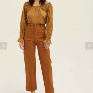 ➰ LYKKE WULLF! June Painter Pant in 🍯 ➰